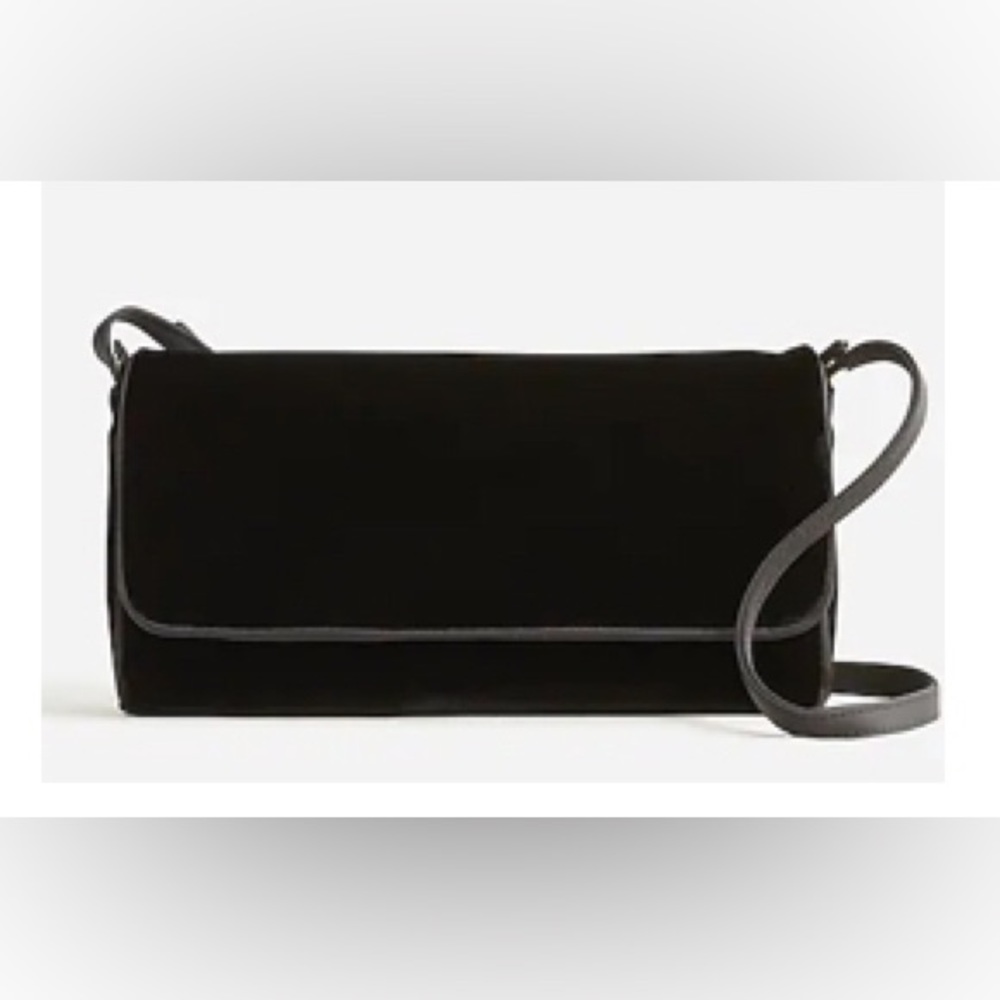 Jcrew velvet clutch